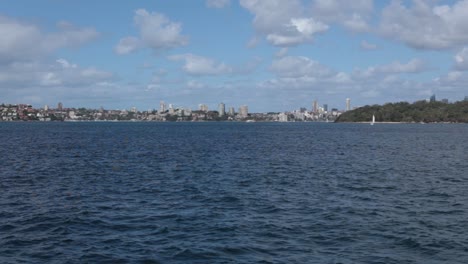 Bahía-De-Sydney-El-Agua-Vista-Al-Mar-Ferry-Australia