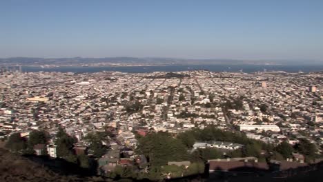 Panorma-pan-shot-of-San-Francisco-filmed-from-Twin-Peaks