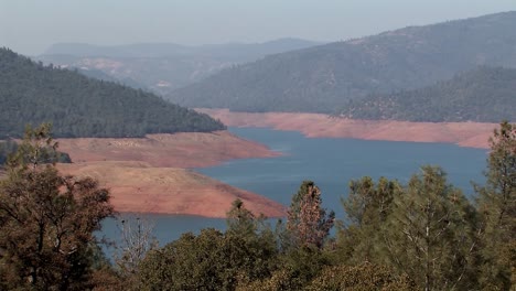 Lake-Oroville-half-filled-in-California-USA-before-Oroville-Dam-crisis-in-2017
