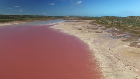 Luftaufnahme-Des-Rosa-Salzsees,-Australien