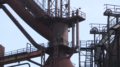 Close-up-of-Former-steel-mill-in-Vitkovice,-Czechia,-Europe-2