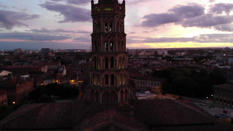 Toulouse-Basilica-San-Sernin-sunset