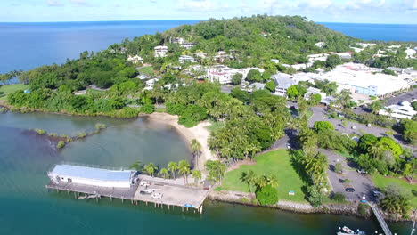 Aerial-shots-over-the-island-of-Port-Douglas