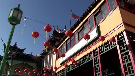 Medium-shot-of-building-or-house-in-Chinatown,-Los-Angeles,-California,-USA-1
