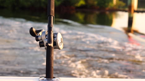 Fishing-Rod-in-Pole-Holder-at-Sunset