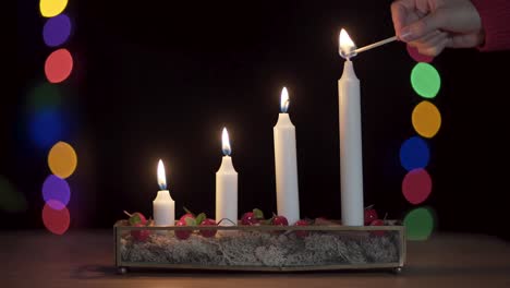 Lighting-the-fourth-advent-candle
