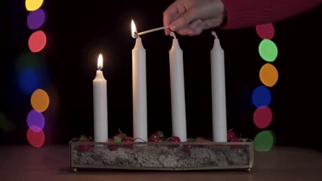 Lighting-the-second-advent-candle