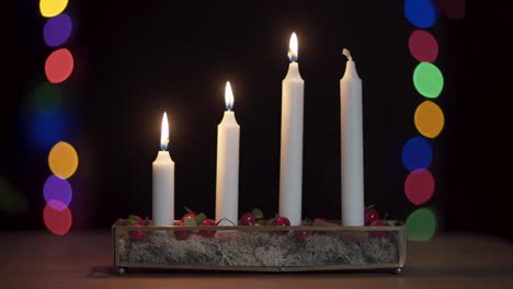 Three-advent-candles-burning