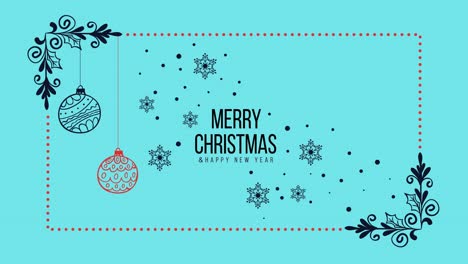 Frohe-Weihnachten-Und-Guten-Rutsch-Ins-Neue-Jahr-Typografieanimation-Mit-Schneeflocken-Und-Ornamenten-Auf-Blauem-Hintergrund