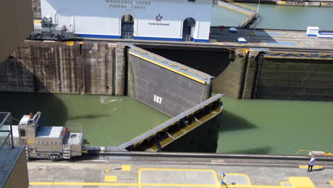 One-of-the-main-gates-of-the-Panama-Canal-just-opening-after-water-was-drained
