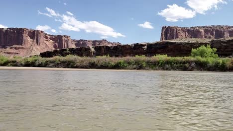 Pan-of-sandstone-rock-from-river-in-Utah