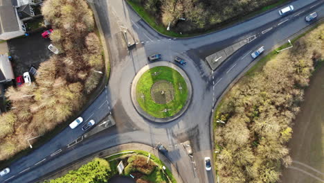 Roundabout-timelapse-from-above---drone