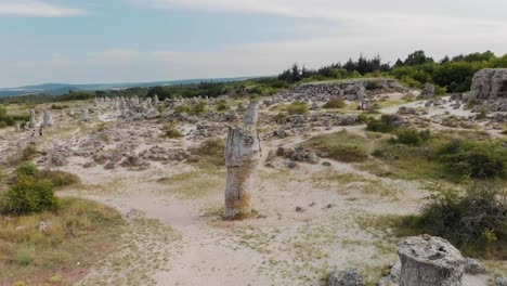 Parallaxenaufnahme-Aus-Der-Luft-Von-Antiken-Ruinen,-Bulgarien