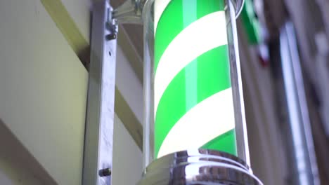 Barber-shop-pole-green-white-ddecoration