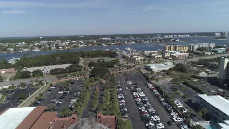 Aerial-footage-from-Perdido-Key,-Alabama