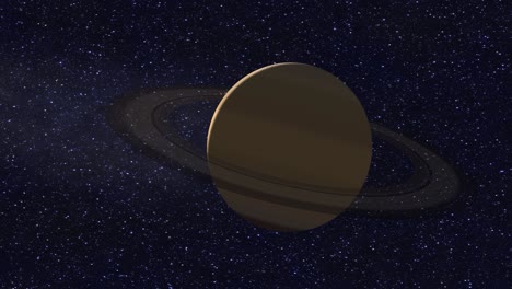 Eine-Gleitende-Aufnahme-Des-Planeten-Saturn-In-Unserem-Sonnensystem,-Gezeigt-In-Der-Nähe