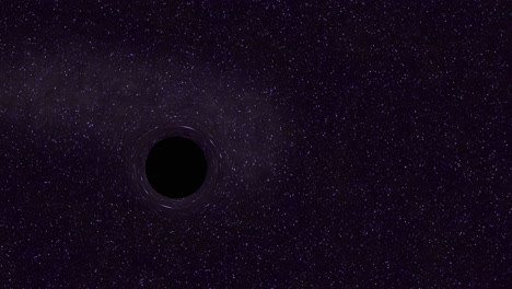 A-super-massive-black-hole-passing-by-in-empty-sapce-bending-time-and-space-2