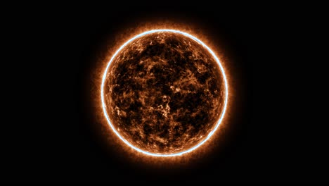 A-complete-shot-of-our-closest-star,-the-sun