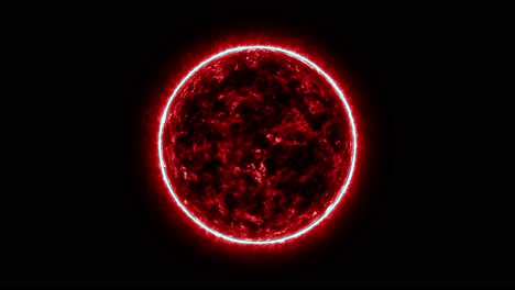 Eine-Komplette-Aufnahme-Eines-Roten-Riesensterns,-Der-Extrem-Heiß-Mitten-Im-Weltraum-Brennt