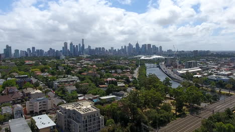Melbourne-City-Drohne-Aus-Osten