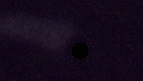A-super-massive-black-hole-passing-by-in-empty-sapce-bending-time-and-space-1