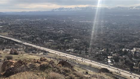 Rush-hour-time-lapse-in-Utah