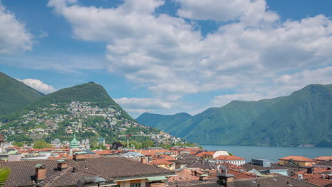 Zeitraffer-Der-Atemberaubenden-Aussicht-Von-Der-Kirche-Von-Lugano