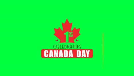 Greetings-for-Canada-Day-Displayed-on-the-Center-of-a-Customizable-Green-Screen-Background-along-with-Fireworks