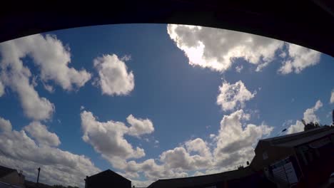 Timelapse-of-sky-in-suburban-area-in-North-of-England,-UK-1