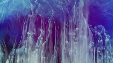 Abstract-mist-ascends-upwards-against-a-blue-and-purple-background