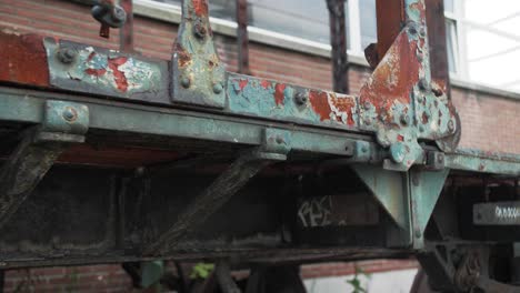 Slow-motion-footage-of-an-old-rusty-train-wagon
