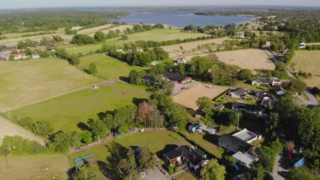 Aerial-beautiful-footage-over-the-picturesque-village-called-Sturko,-located-in-Karlskrona-Sweden-3