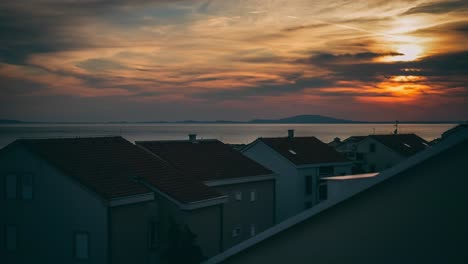 Zeitraffer-Des-Wunderschönen-Sonnenuntergangs-In-Kroatien-1
