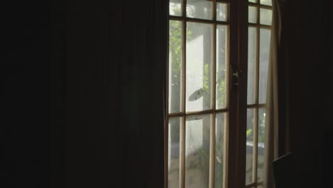 Dunkle,-Stimmungsvolle-Aufnahme-Eines-Wohnzimmerfensters