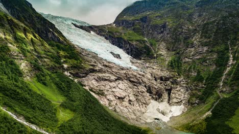Luftaufnahme-Des-Boyabreen-Gletschers