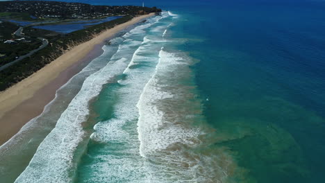 Drone-shot-over-stunning-beach