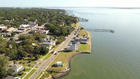 A-view-of-the-river-water-front-at-Southport-North-Carolina