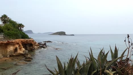 Beautiful-view-of-the-Es-Canar-coast-on-the-island-of-Ibiza