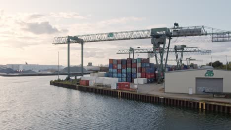 Silent-Harbour-With-Container-In-the-Afternoon