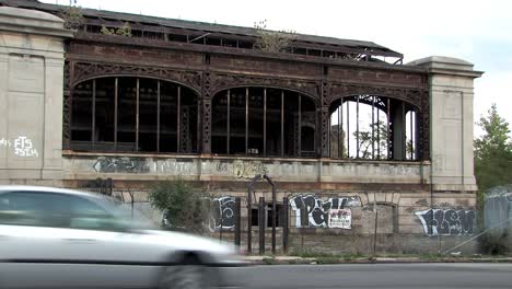 West-side-of-Michigan-Central-Station-in-Detroit,-Michigan,-USA-2