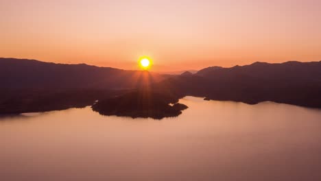 Beautiful-dreamy-sunset-over-the-Kjelavant-lake