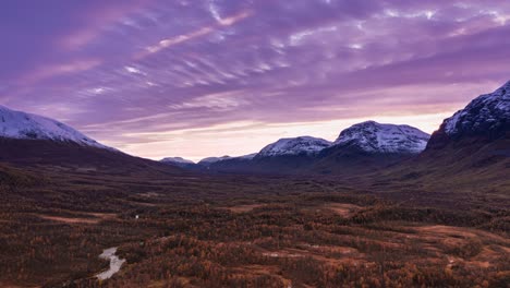 Surreal-purple-clouds-whirling-above-the-Storelva-river-valley