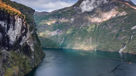 Aerial-view-of-the-magnificent-Geiranger-fjord