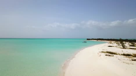 Quiet-sandy-beach-n-Providenciales-in-the-Turks-and-Caicos-archipelago