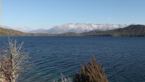 Timelapse-of-Rara-lake,-Mugu,-Nepal-with-snow-clad-mountains-in-the-background