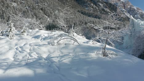 Winterlandschaft-In-Norditalien,-Dolomiten