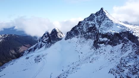 Pico-De-Ciprés-Con-Glaciar-En-La-Base-De-La-Montaña