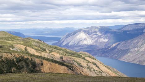 Time-Lapse-of-clouds-over-Carcross-mountains-in-Yukon