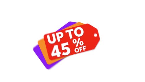 Red,-orange,-and-purple-sale-price-tag-element-animates-in,-advertising-up-to-45%-off-sale