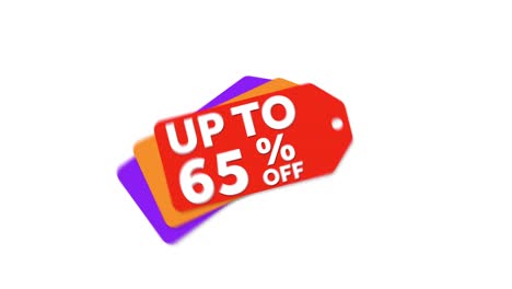Red,-orange,-and-purple-sale-price-tag-element-animates-in,-advertising-up-to-65%-off-sale